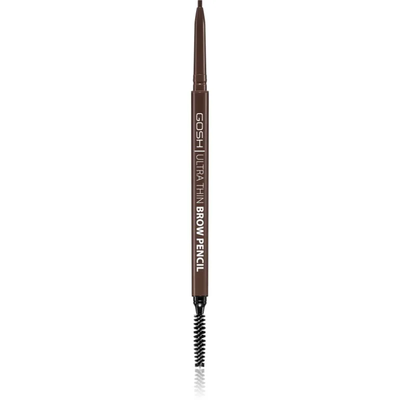 GOSH COPENHAGEN Ultra Thin ακριβής μολύβι για τα φρύδια με βούρτσα απόχρωση 003 Dark Brown 0.35 γρ