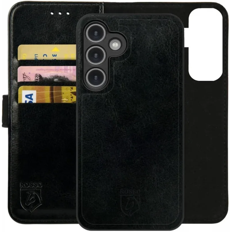 Θήκη Samsung Galaxy S25 Κόκκινο Element 2 in 1 PU Πορτοφόλι - Black (8719246463266)
