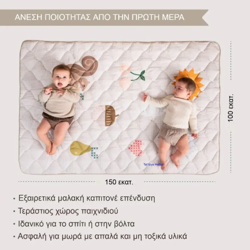 Χαλάκι Παπλωματάκι Παιχνιδιού Taf Toys T-13915 100X150