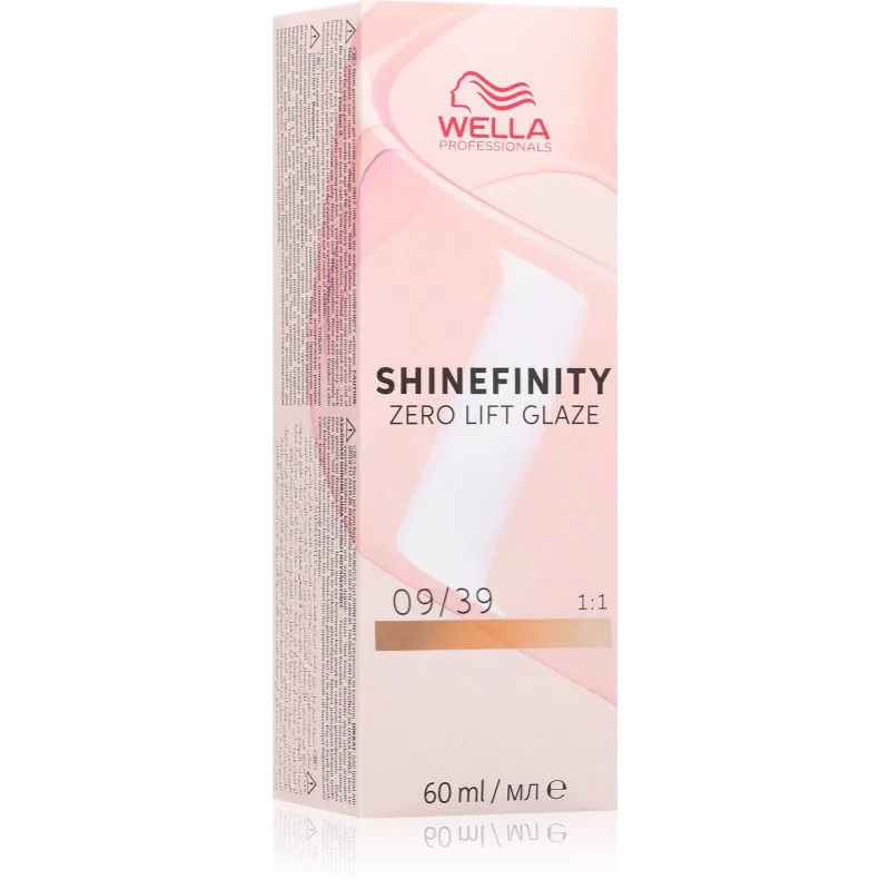 Wella Professionals Shinefinity Zero Lift Glaze ημιμόνιμη βαφή μαλλιών απόχρωση 09/39 60 ml