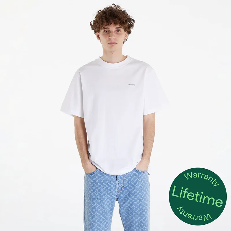 T-shirt Queens Men's Essential T-Shirt With Contrast Print White L