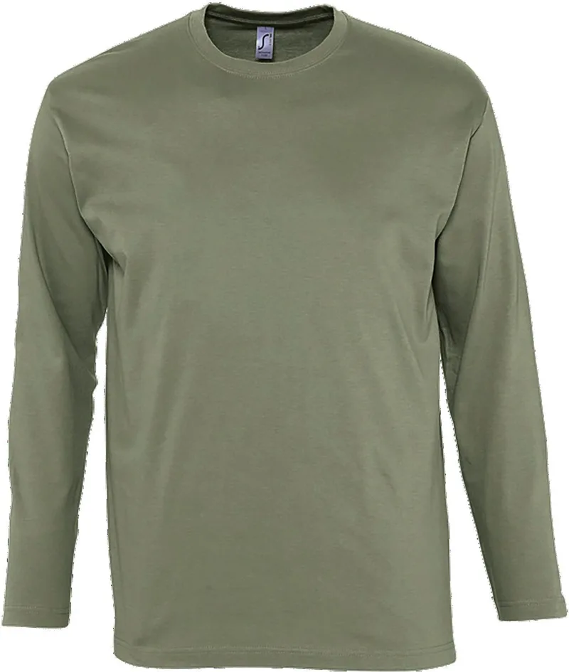 Μακρυμάνικο T-Shirt Monarch SOLS 11420 Khaki