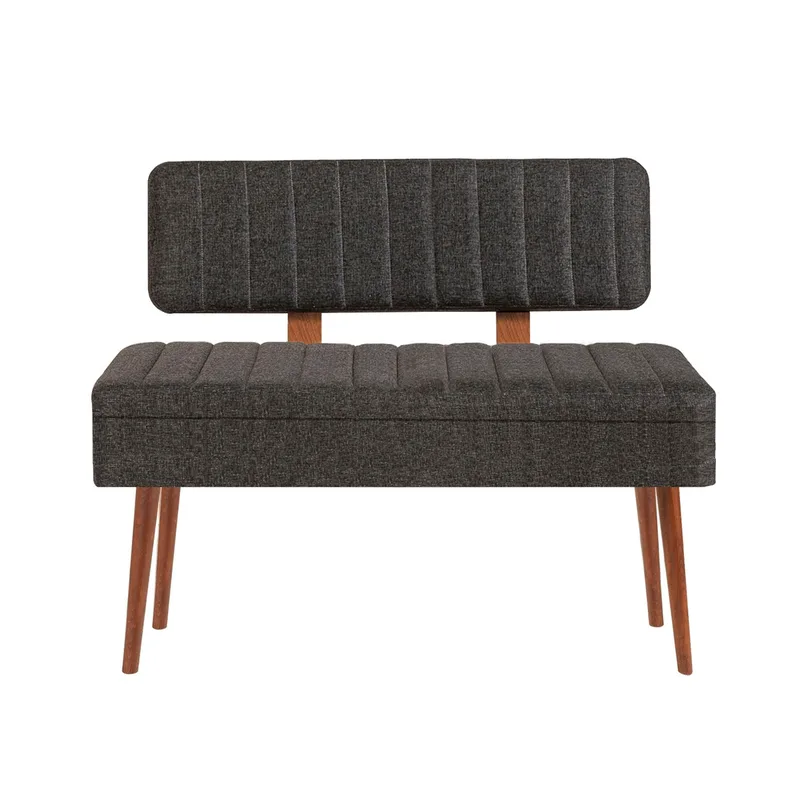 Παγκάκι Με Αποθηκευτικό Vina 1053 - 1 - Anthracite, Walnut 869Vel5291 (110x82,5x40)