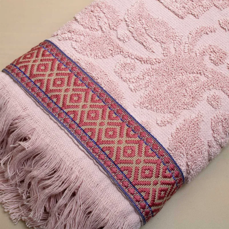 Πετσέτα Σώματος (70x140) White Fabric Analisse Ροζ 500gsm