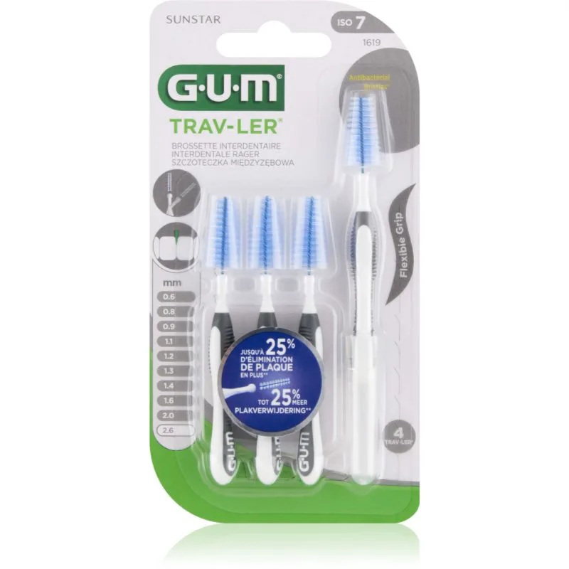 G.U.M Trav-Ler Proxabrush μεσοδόντια βουρτσάκια 2,6 mm 4 τμχ