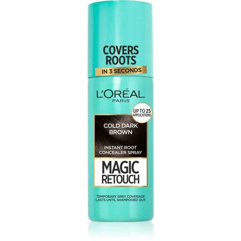 L’Oréal Paris Magic Retouch σπρέι για άμεση κάλυψη της ρίζας απόχρωση Cold Dark Brown 75 ml