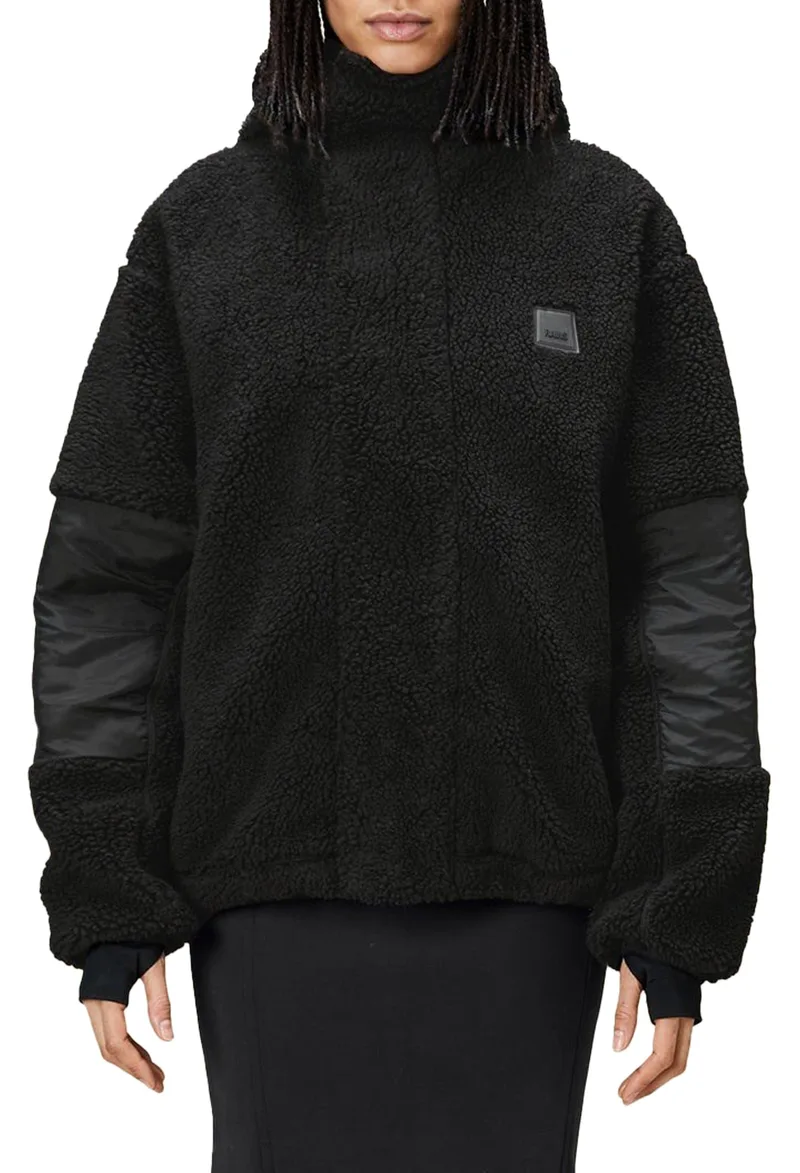 Μπουφάν Rains Kofu Fleece Hoodie 18480-01-BLACK