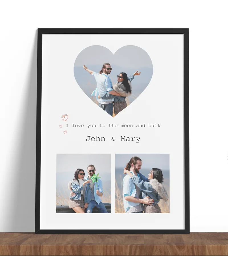 Κάδρο - I love you to the moon and back - 20*30