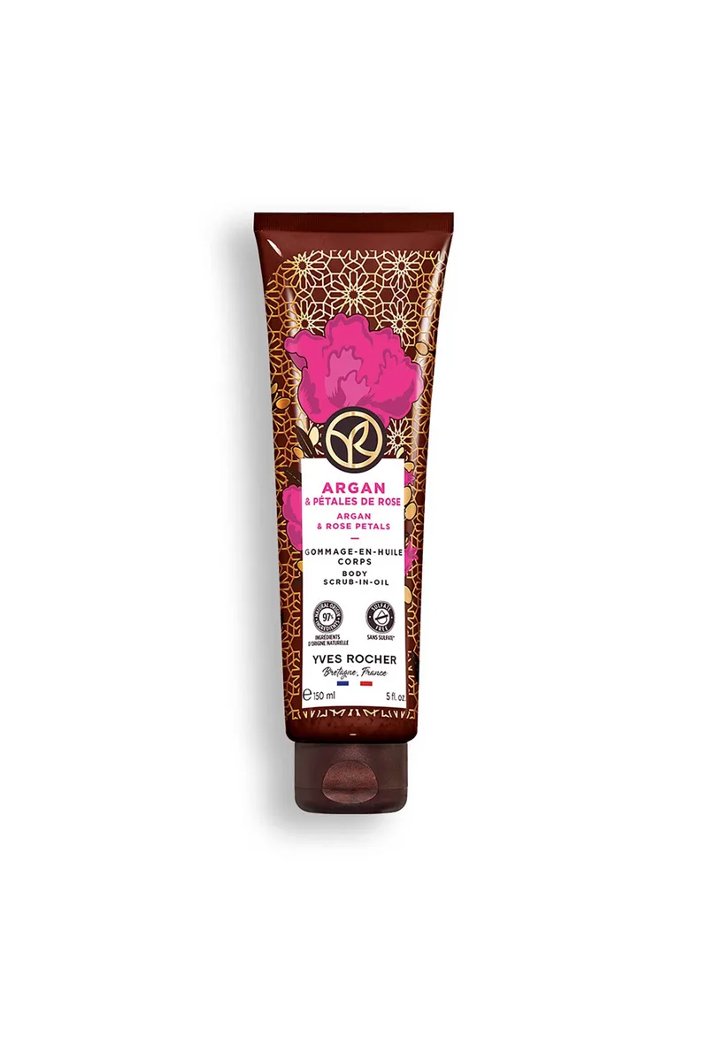 Yves Rocher Argan & Rose Petals Body Scrub-in-Oil 150 ml - 90897