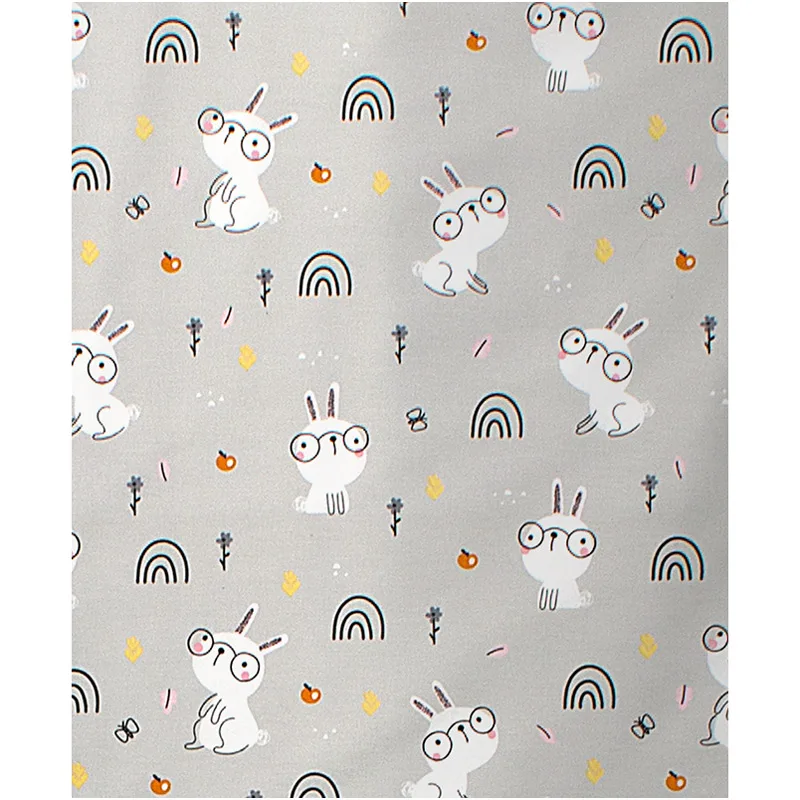 Πάνα Αγκαλιάς Χασέ 80x80 Dimcol Rabbit Garden 586 Grey