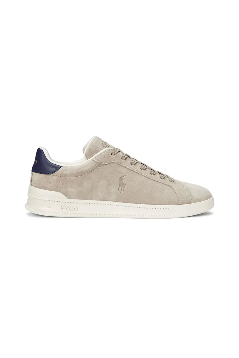 RALPH LAUREN ΠΑΠΟΥΤΣΙΑ SNEAKERS HRT-CRT-SK-LTL ΜΠΕΖ-ΜΠΛΕ