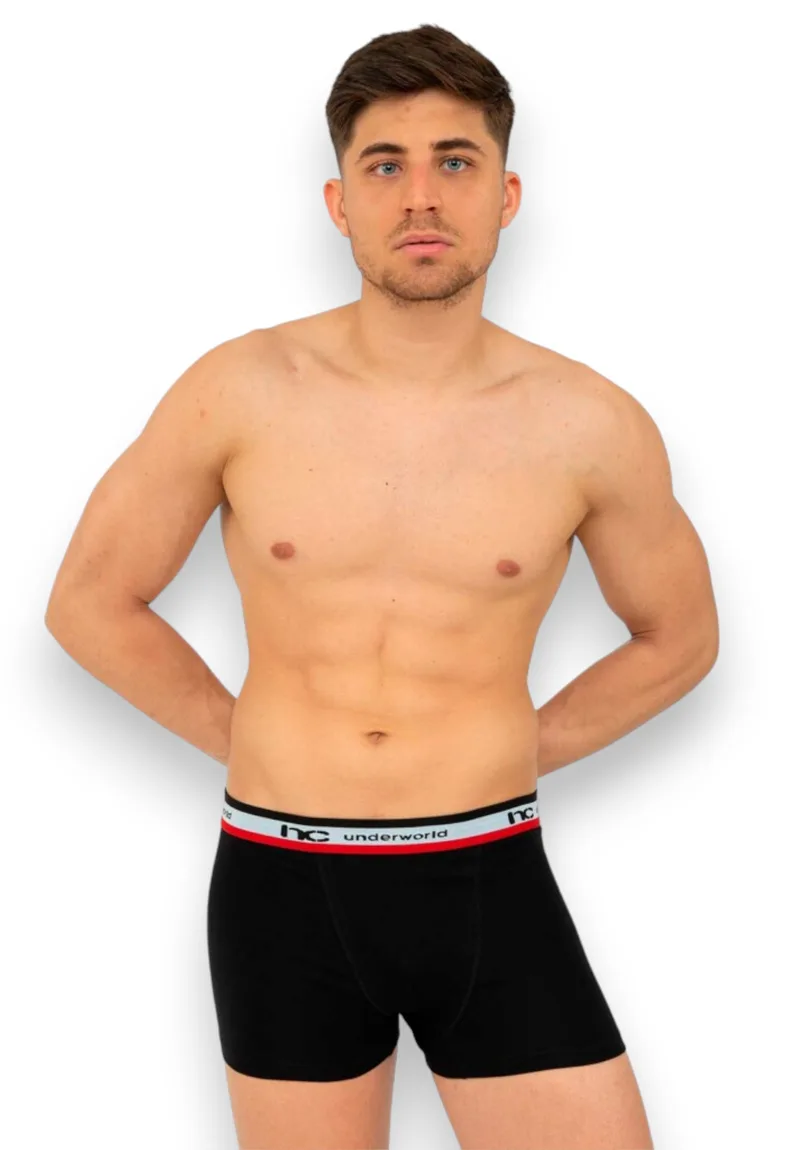 Boxer Ανδρικό Nina Club Black Basics NC411-18-Μαύρο