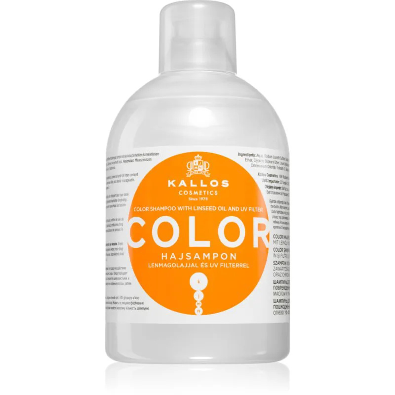 Kallos KJMN Professional Color σαμπουάν για βαμμένα και ευαίσθητα μαλλιά 1000 ml