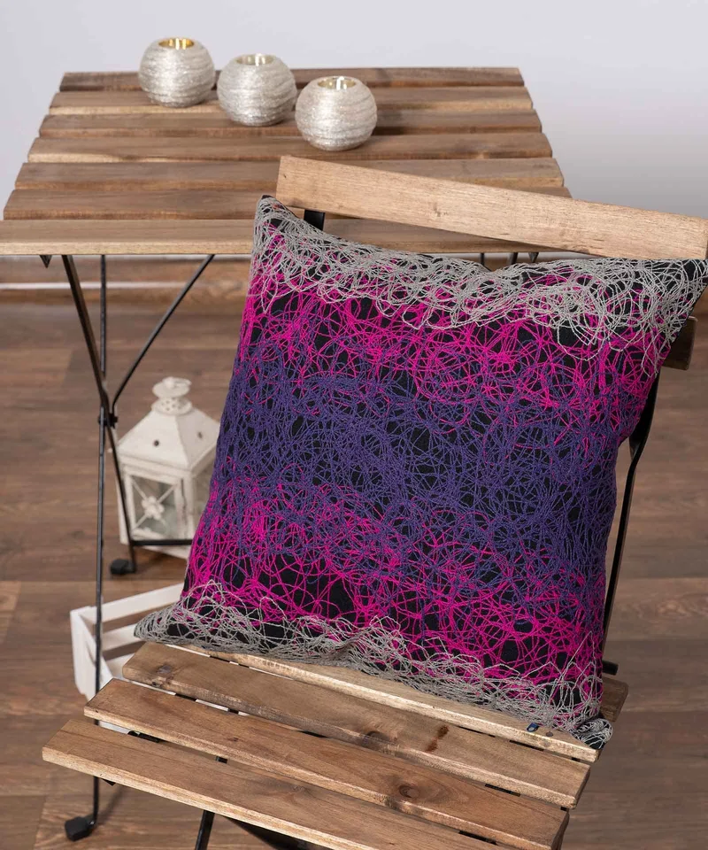 Μαξιλαροθήκη Διακόσμησης Silk Fashion Mk12 Φούξια 45x45
