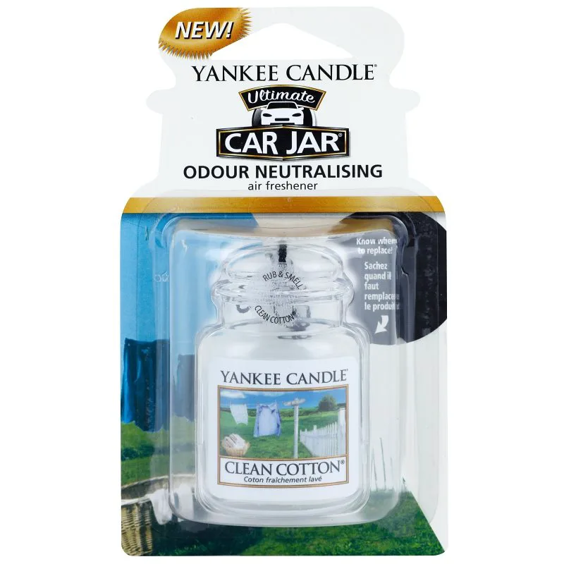 Yankee Candle Clean Cotton άρωμα για αυτοκίνητο κρεμαστή 1 τμχ