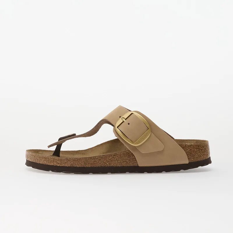 Sneakers Birkenstock Gizeh Big Buckle Nubuck Leather Women Sandcastle EUR 37