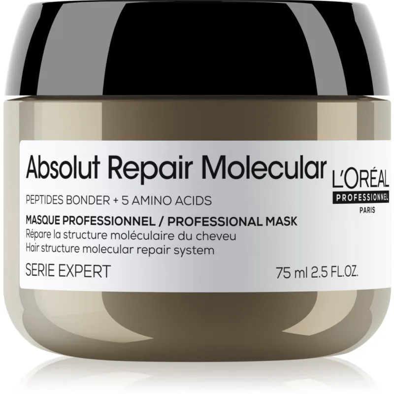 L’Oréal Professionnel Serie Expert Absolut Repair Molecular βαθιά ενισχυτική μάσκα μαλλιών 75 ml