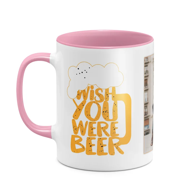 Wish You Were Beer! - Κούπα - Ροζ - Απλή