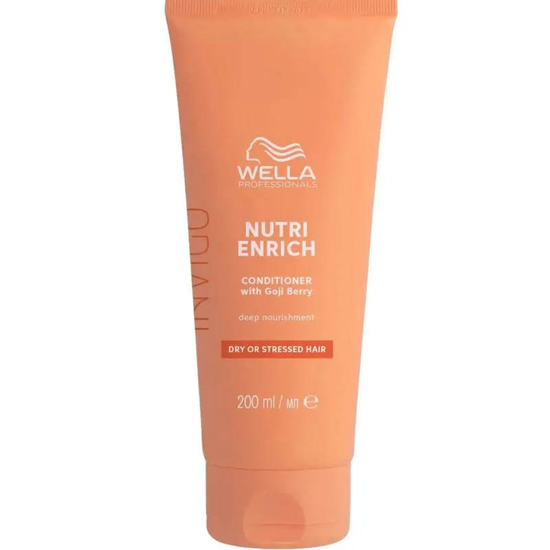 Wella Professionals Invigo Nutri Enrich Deep Nourishment Conditioner with Goji Berry for Dry or Stressed Hair Μαλακτική Κρέμα Βαθιάς Θρέψης που Προσφέρει Άμεση Ενυδάτωση & Ζωντάνια για Ξηρά & Ταλαιπωρημένα Μαλλιά 200ml