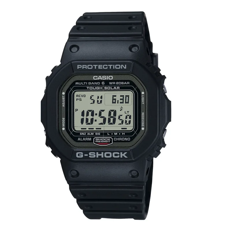 CASIO G-Shock Solar Radio Controlled Black Rubber Strap GW-5000U-1ER