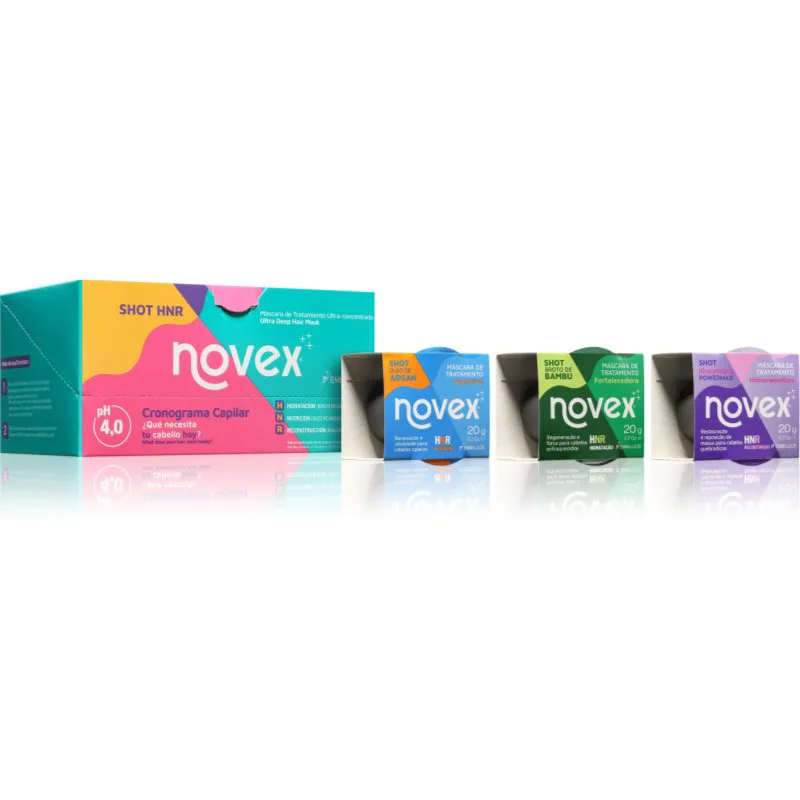 Novex PowerShot μάσκα μαλλιών 3x20 γρ