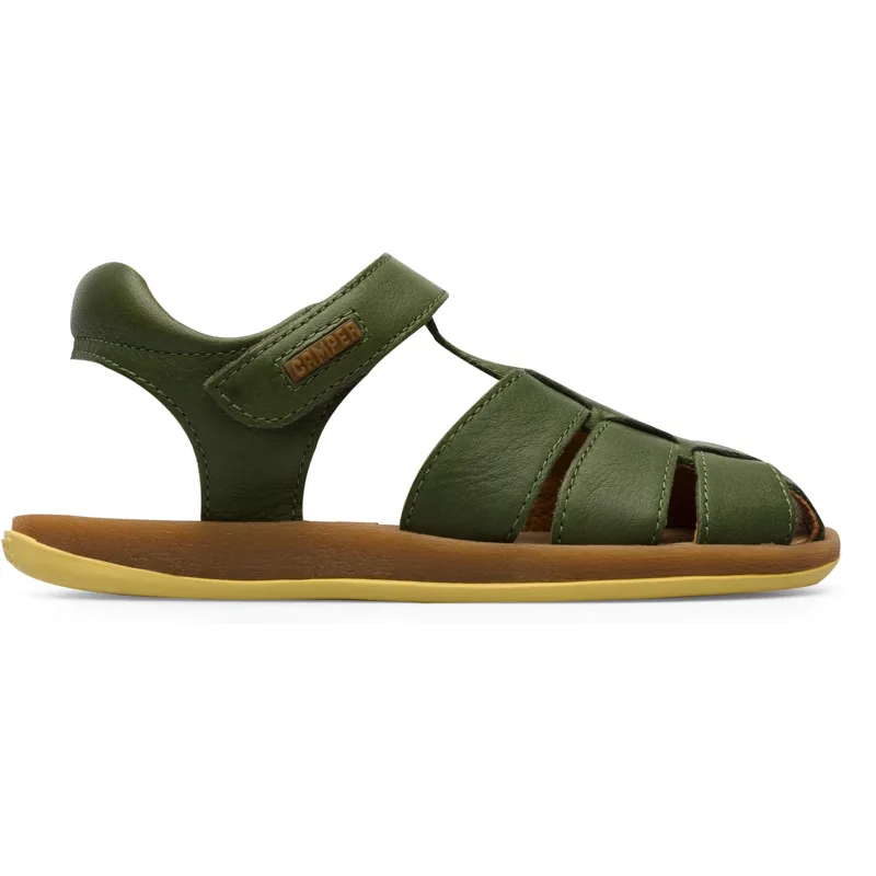 CAMPER Bicho - Πέδιλα Για Παιδιά - Πράσινο, Μέγεθος 25, Smooth leather