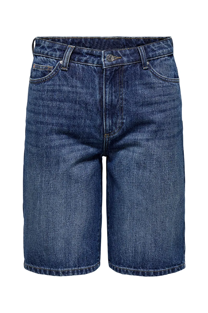 Jean βερμούδα σε denim blue χρώμα