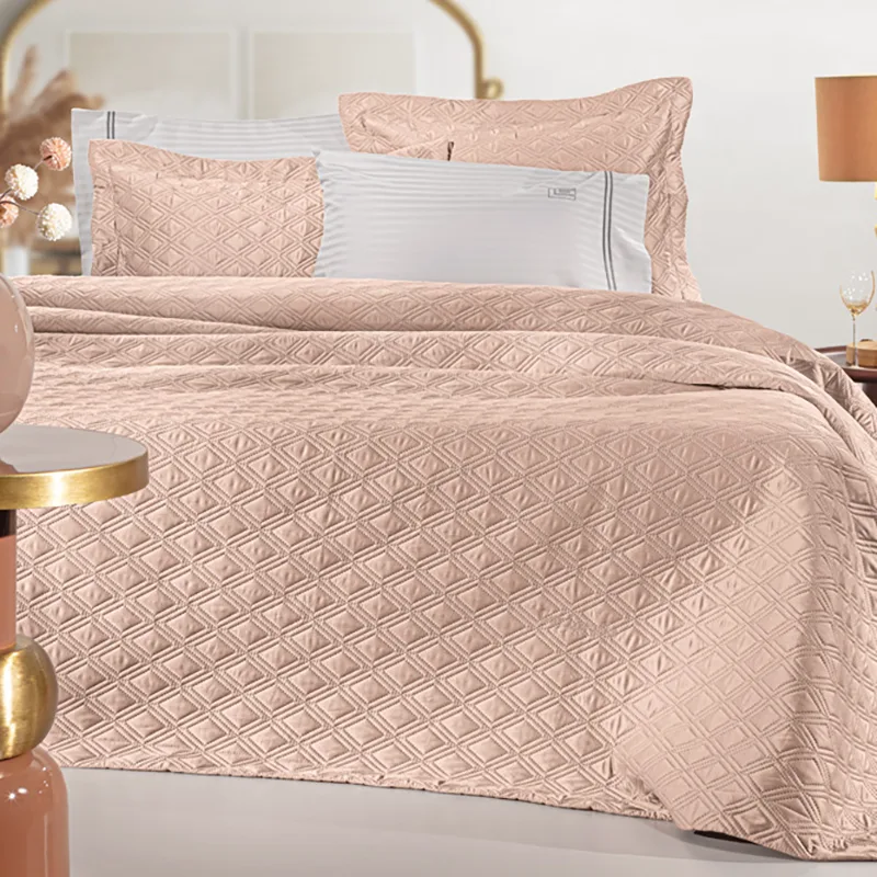 Κουβερλί Υπέρδιπλο (Σετ) 240X250 Guy Laroche Honour Old Ροζ (240x250)