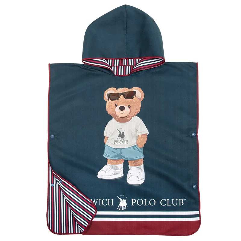 Παιδικό Poncho Greenwich Polo Club 4042 Blue 50x115