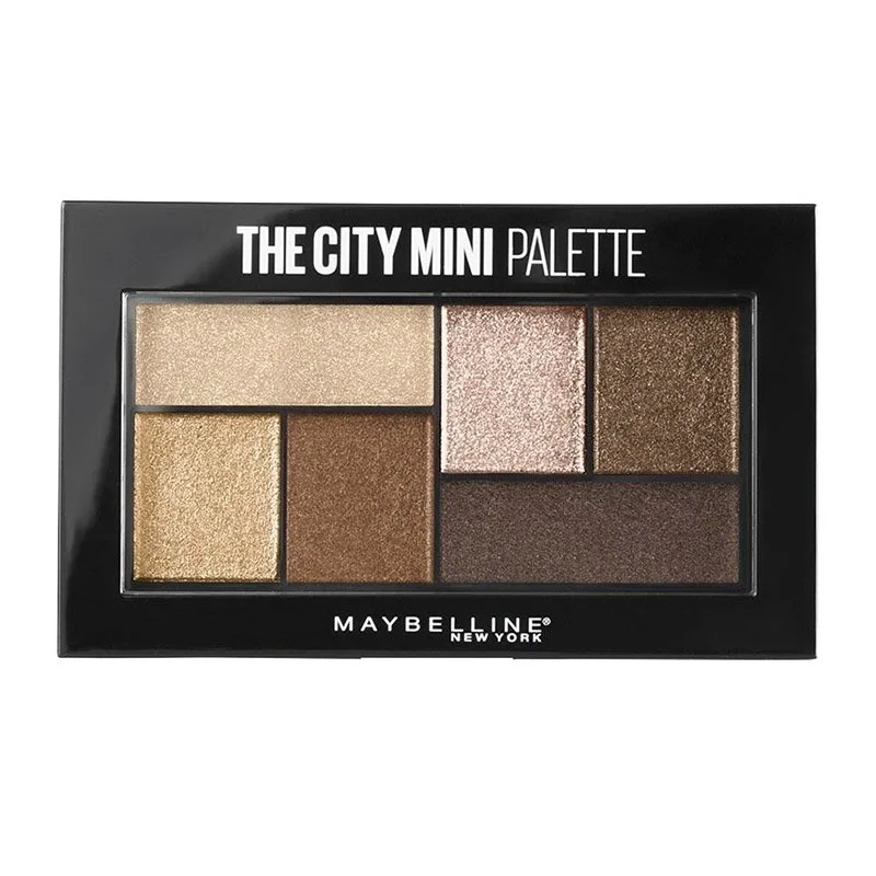 Maybelline The City Mini Palette Παλέτα Σκιών για τα Μάτια, Συλλογή από 6 Ματ & Μεταλλικές Σκιές για Εντυπωσιακό Look 6gr - Rooftop Bronzes