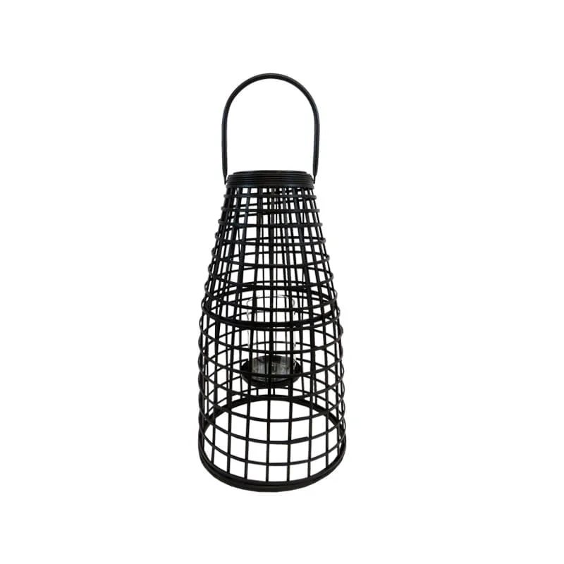 Φανάρι Bamboo Μαύρο Art Et Lumiere 30,5x54εκ. 14839 (Υλικό: Bamboo, Χρώμα: Μαύρο) - Art Et Lumiere - lumiere_14839