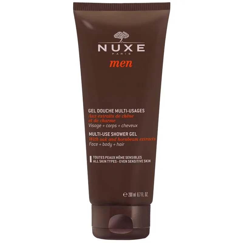 Nuxe Men Multi-Use Shower Gel Ανδρικό Πολυχρηστικό Αφρόλουτρο για Σώμα, Μαλλιά & Πρόσωπο 200ml