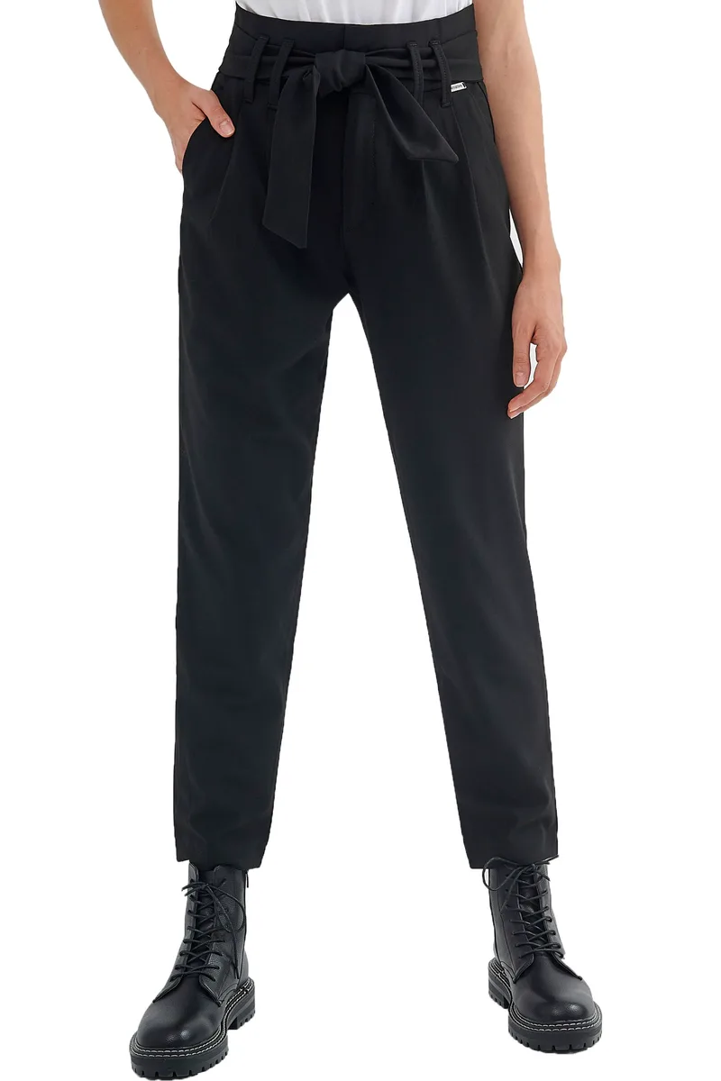 Παντελόνι Υφασμάτινο Attrattivo Formal Ψηλόμεσο 9910558-BLACK Γυναικείο