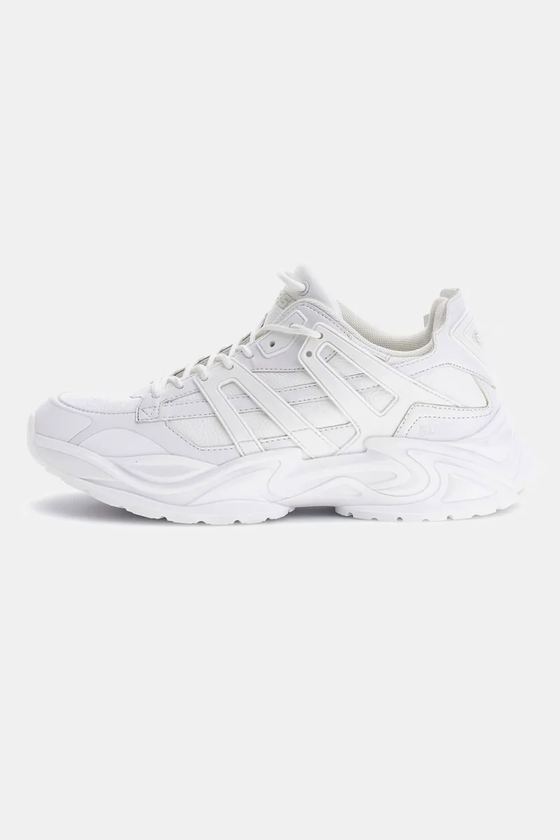 Guess ανδρικά sneakers μονόχρωμα με λογότυπο "Belluno" - FMTBELELE12 Λευκό