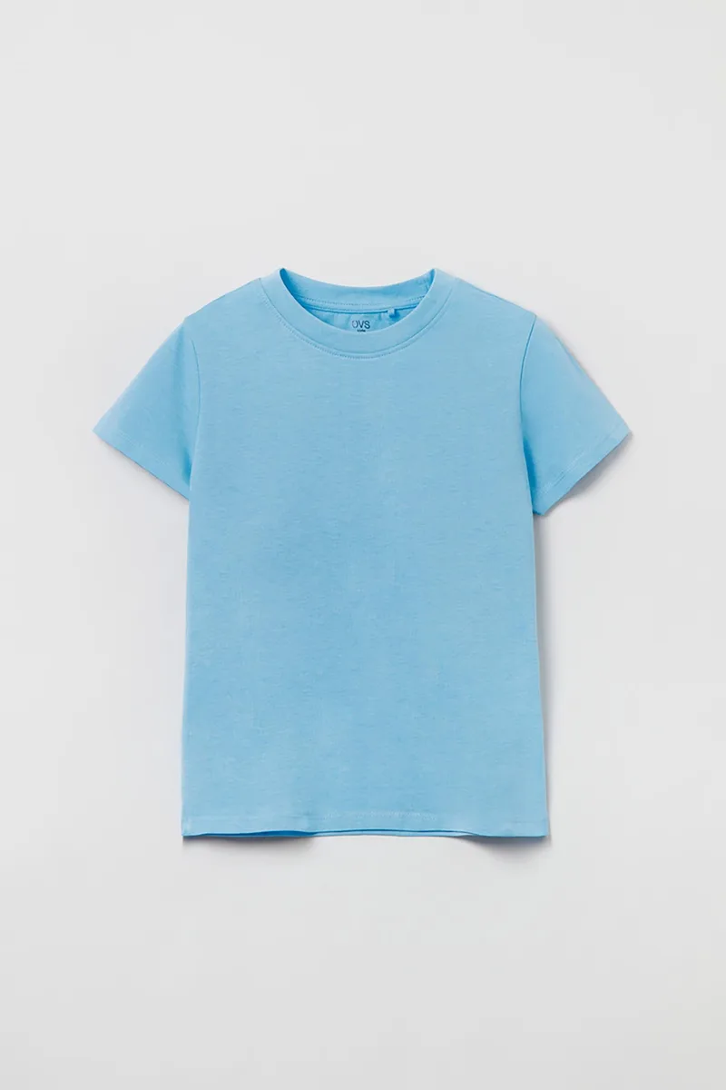 OVS παιδικό T-shirt μονόχρωμο με στρογγυλή λαιμόκοψη (10-15 ετών) - 001678404