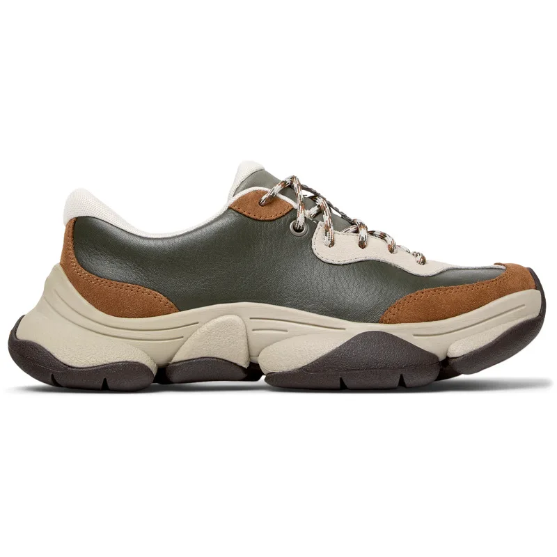 CAMPER Karst 2 - Casual παπούτσια Για Γυναικεία - Πράσινο,Καφέ,Μπεζ, Μέγεθος 35, Smooth leather