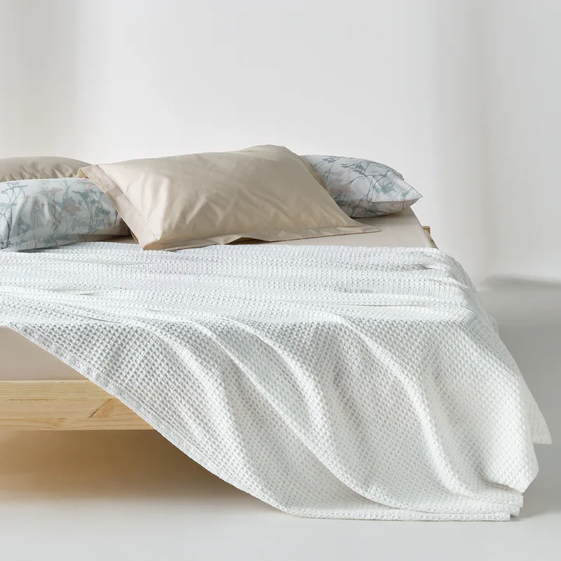 Κουβέρτα Πικέ Υπέρδιπλη (220x240) Kentia Loft Cecilia 00 White