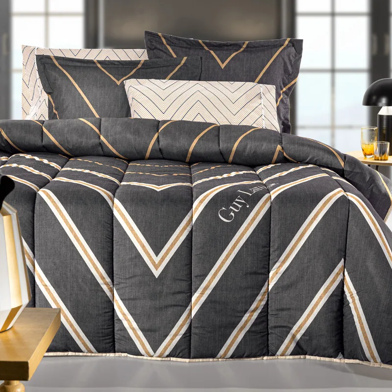 Παπλωματοθήκη Μεμονωμένη Υπέρδιπλη 225X245 Guy Laroche Canyon Anthracite (225x245)