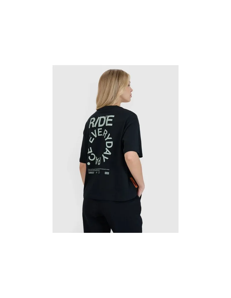 Women's oversize printed Tshirt 4F 4FWSS25TTSHF199320S