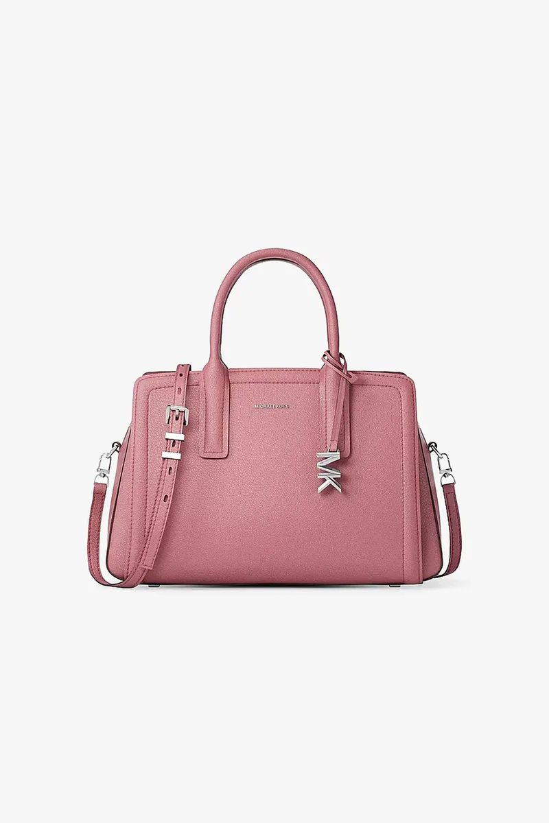 Michael Kors γυναικεία δερμάτινη τσάντα χειρός "Laila Medium" - 30S5S9IS2L Ροζ