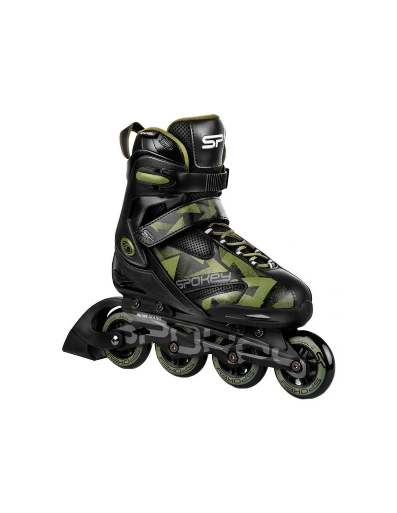 Spokey Makan Inline Rollers Μαύρα Black/Green Ενηλίκων