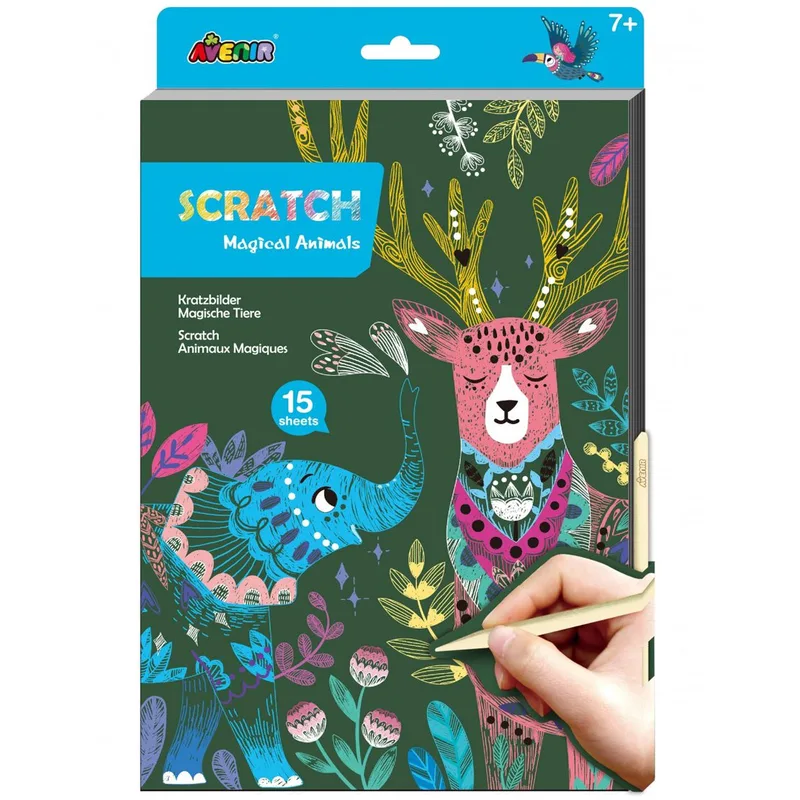 Avenir Scratch Magic Secret Garden Κωδ 60807 Παιδικό Εκπαιδευτικό Παιχνίδι 7+ Years 1 Τεμάχιο