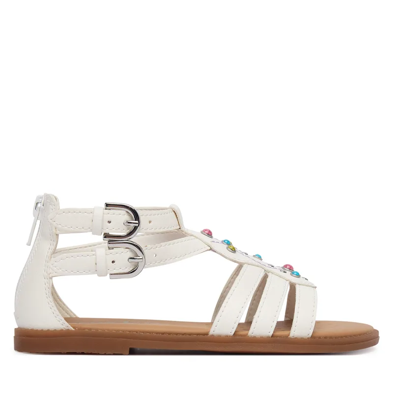 Σανδάλια Geox Jr Sandal Karly J6535D 000BC C0653 S Λευκό