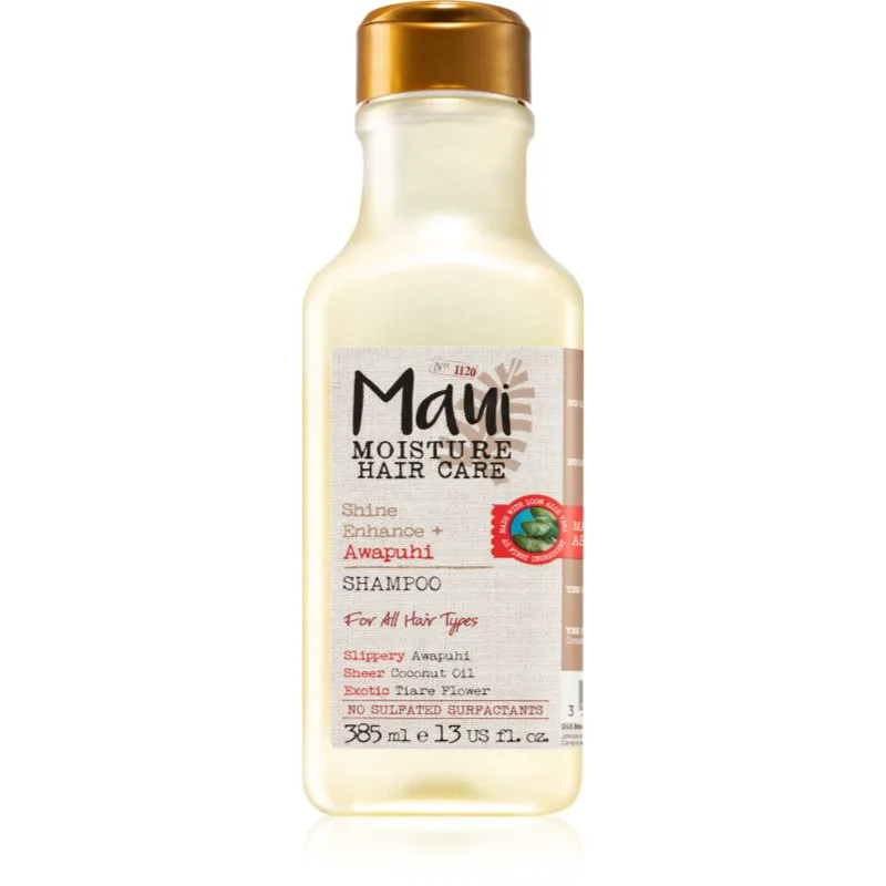 Maui Moisture Shine Amplifying + Awapuhi σαμπουάν Για λάμψη και απαλότητα μαλλιών 385 μλ