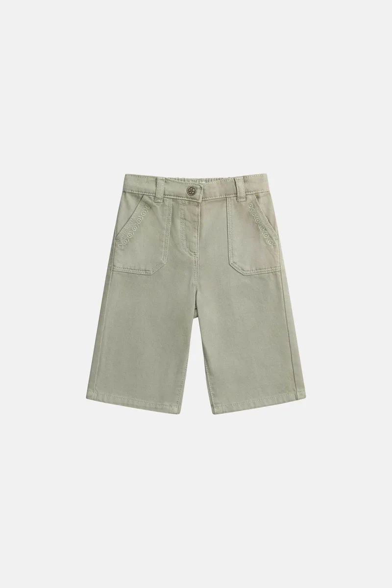 DPAM βρεφικό παντελόνι για κορίτσια "Soft Chaki" - 371207 Λαδί