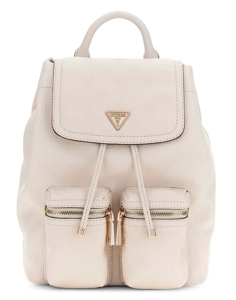 GUESS MANHATTAN II FLAP BACKPACK ΤΣΑΝΤΑ ΓΥΝΑΙΚΕΙΟ HWPD7118310-STL Cream