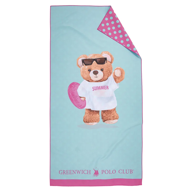 Greenwich polo club junior πετσετα θαλασσησ 70χ140 5223 fuschia, mint