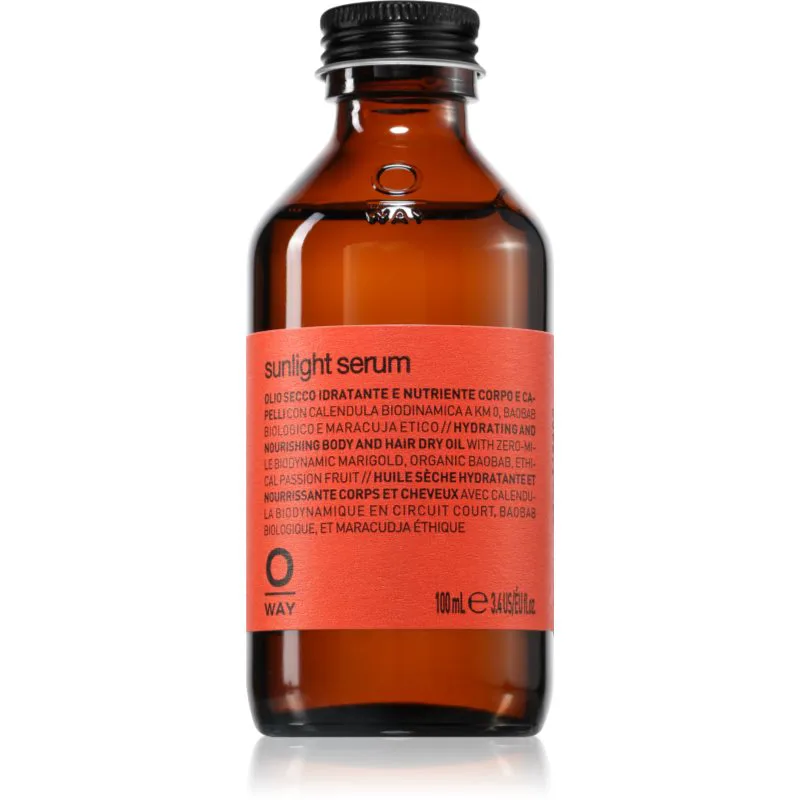 Oway SunWay Sunlight Serum ξηρό λάδι για μαλλιά και σώμα 100 ml