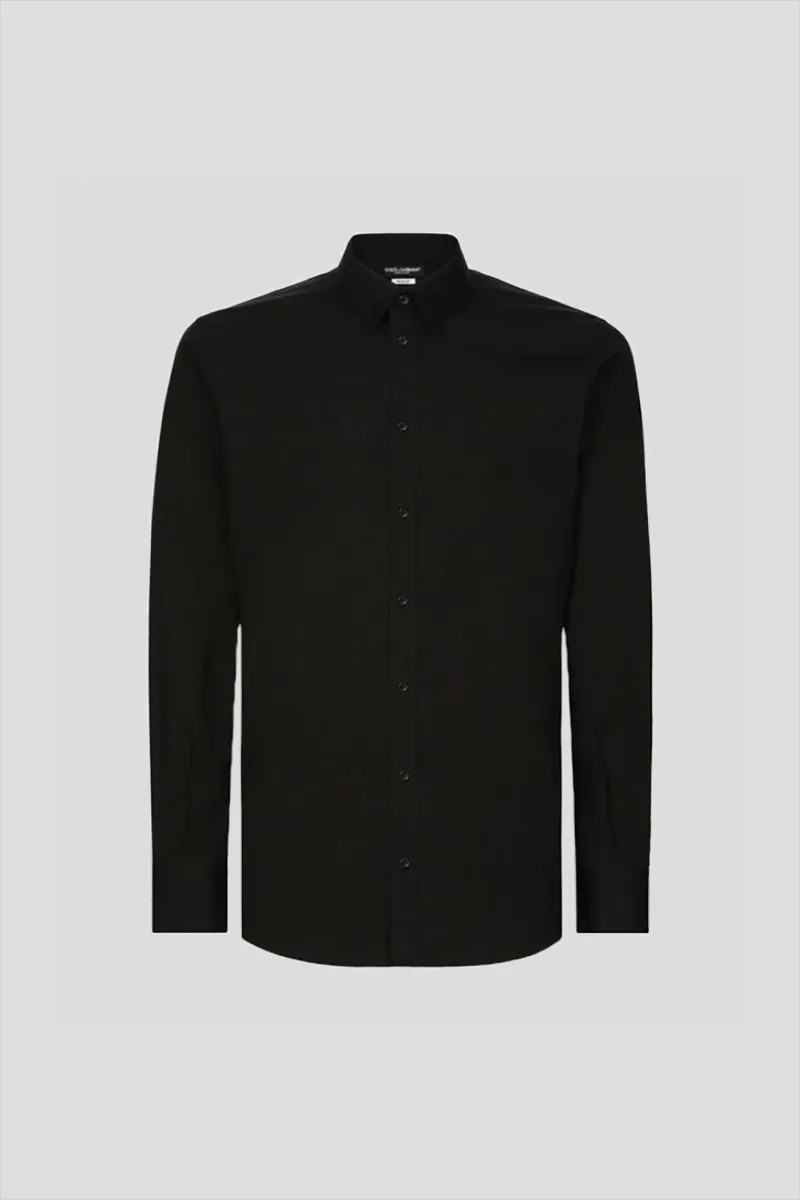 DOLCE&GABBANA Ανδρικό Μαύρο Classic Shirt in Black