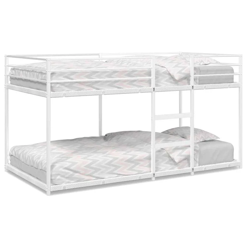 vidaXL Κουκέτα χωρίς στρώμα Λευκό 107x203 cm Ατσάλι